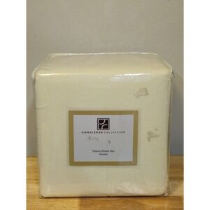 Concierge Collection 4 piece Cream Polyester Fleece Queen Size Sheet Set